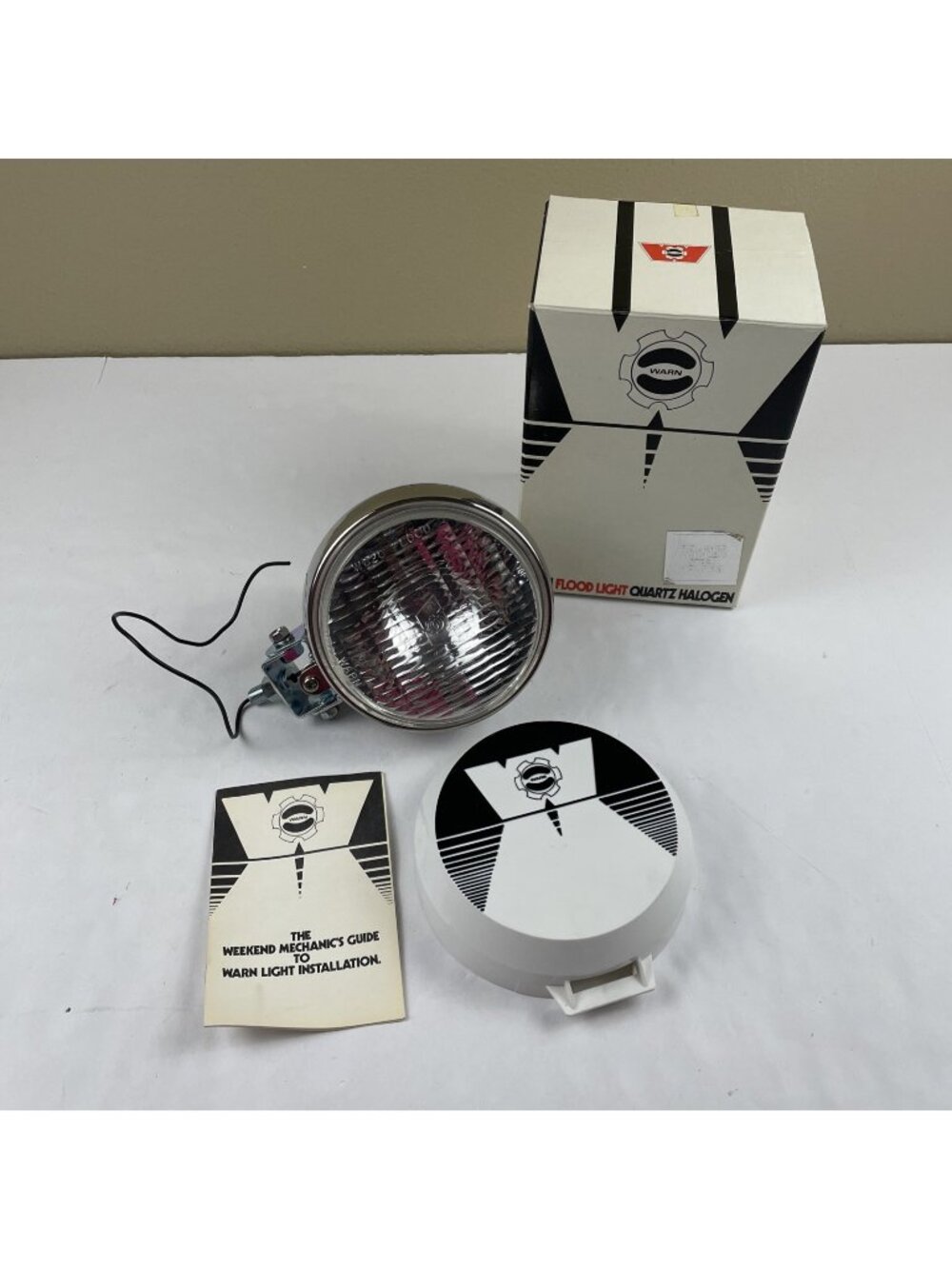 WARN W620 6” Quartz Halogen Flood Light 12V Off-Road 220620 NOS Vintage